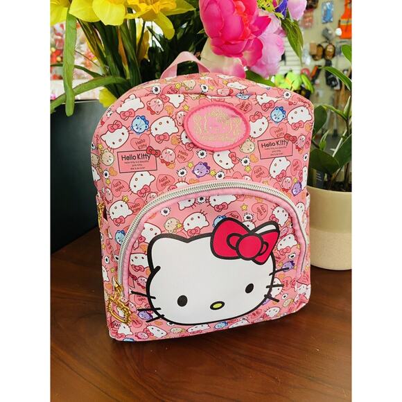 Girl Hello Kitty Cartoon Small Backpack Satchel Shoulder Bag Gift Student 12X11 - Picture 2 of 10